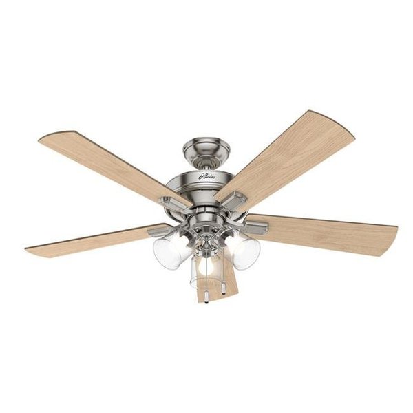 Hunter Hunter 3001137 52 in. 5 Blade Indoor Brushed Nickel Ceiling Fan 3001137